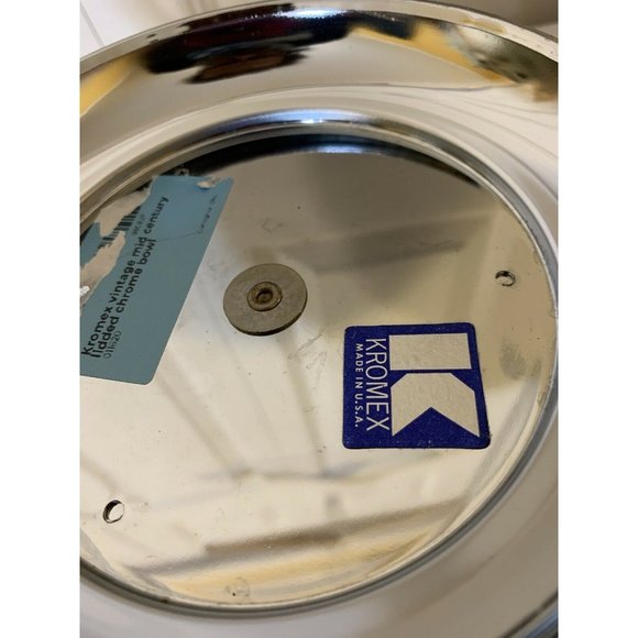 Vintage Kromex‎ USA Chrome 11.5" Round Serving Dish Bowl Catering Hotel Wedding - Picture 12 of 12